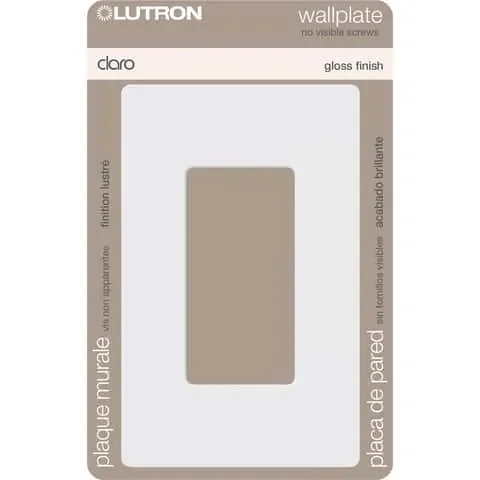 Lutron Claro White 1 gang Plastic Wall Plate 1 pk