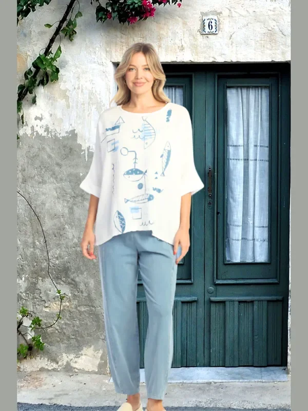 M100 Riviera Light Blue Pant Women’s