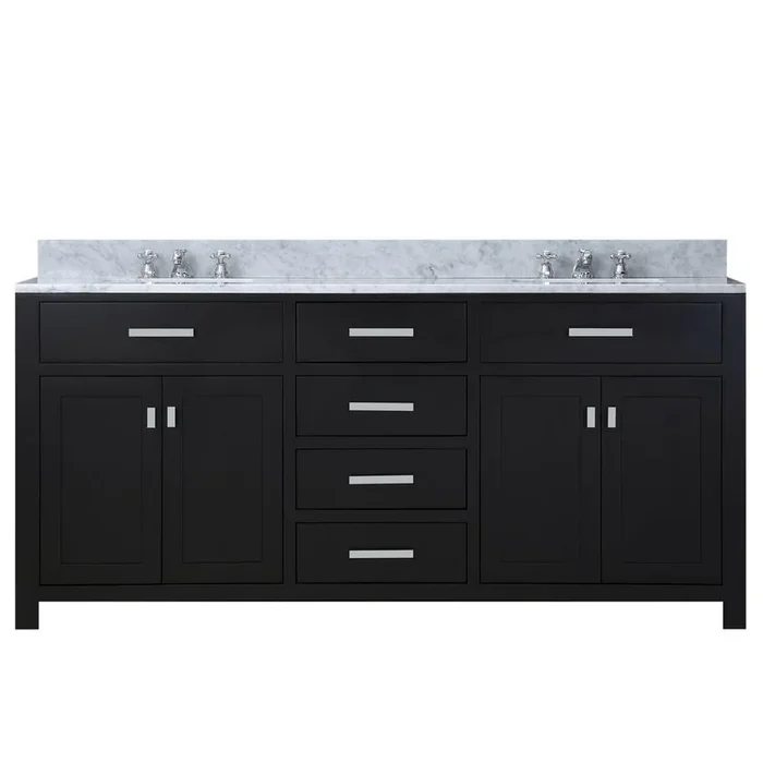 Madison 72″ Espresso Double Sink Bathroom Vanity Only