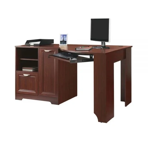 Magellan 60″W Corner Desk, Classic Cherry