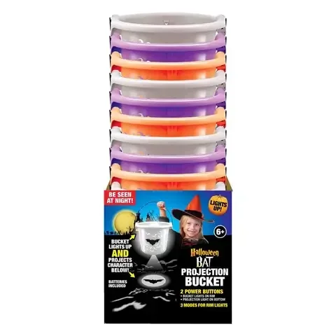 Magic Seasons LED Halloween Bat Bucket 1 pk