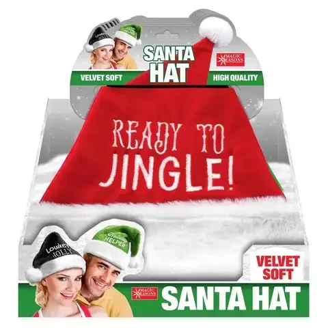 Magic Seasons Ready to Jingle Santa Hat 1 pk