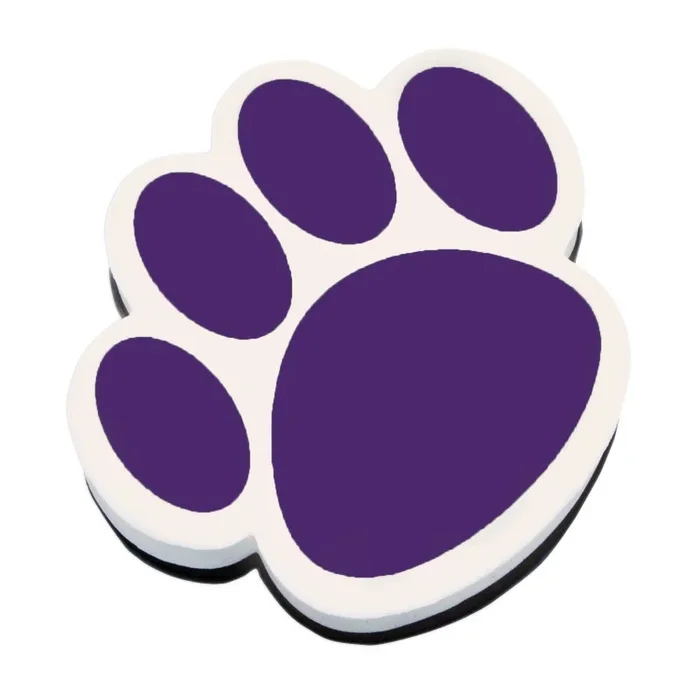 Magnetic Whiteboard Eraser Purple Paw