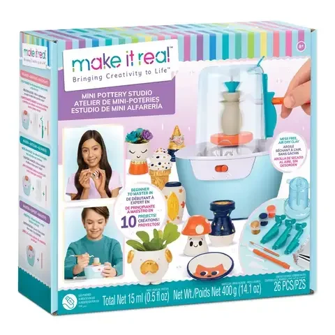 Make It Real Mini Pottery Studio Assorted 26 pc