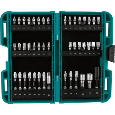 Makita Impact XPS Assorted Impact Driver Bit Set Steel 45 pc