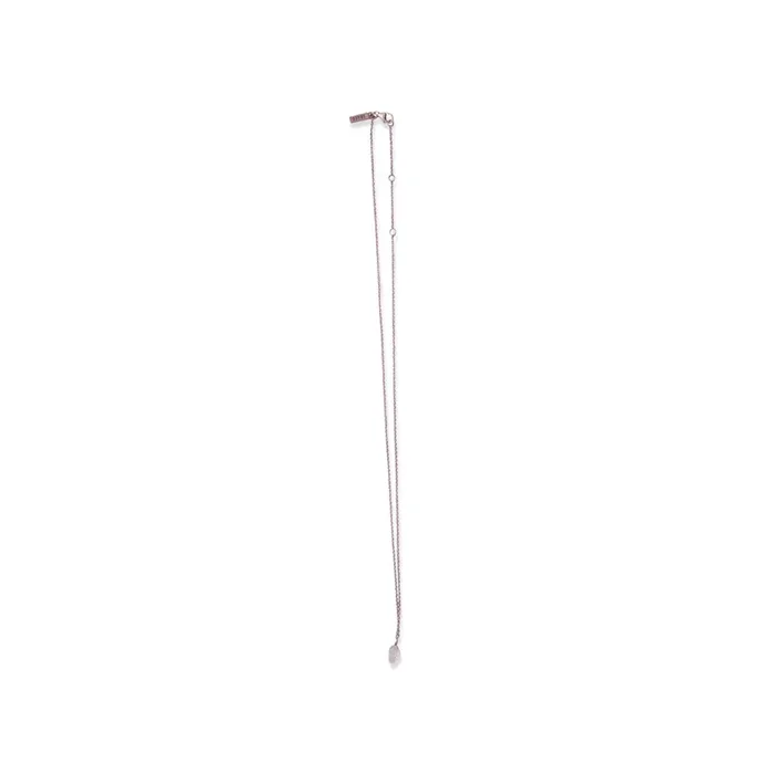 ***March Raw Birthstone Necklace in Sterling Silver (Aquamarine) Aquamarine 18″ + 2″ extender