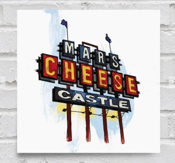 Mars Cheese Castle Print