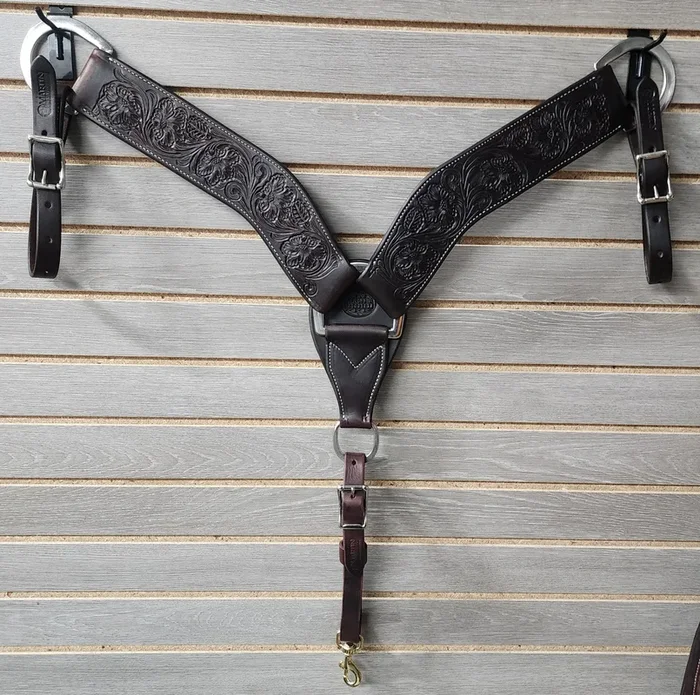 Martin Breastcollar Chocolate Prairie Flower – 2.75″