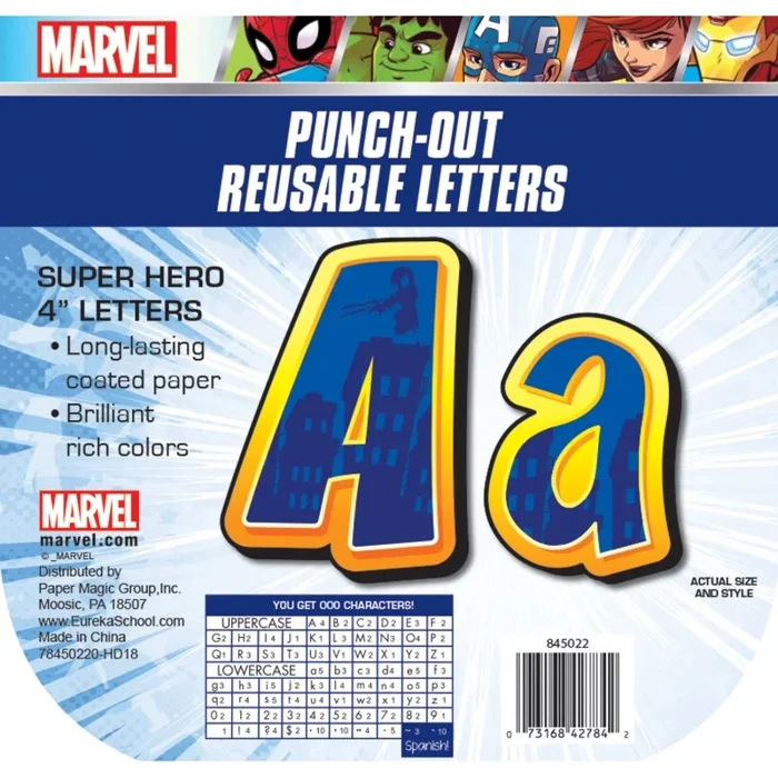 Marvel Super Hero Adventure Decor Letters