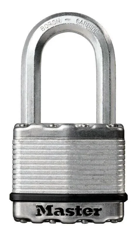 Master Lock 1-7/16 in. H X 13/16 in. W X 2 in. L Steel Ball Bearing Locking Padlock 1 pk Keyed Alike