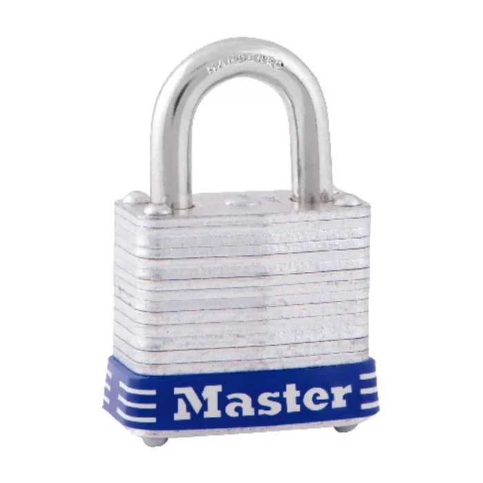 Master Lock 1 in. H X 11/16 in. W X 1-1/8 in. L Laminated Steel 4-Pin Cylinder Padlock 1 pk
