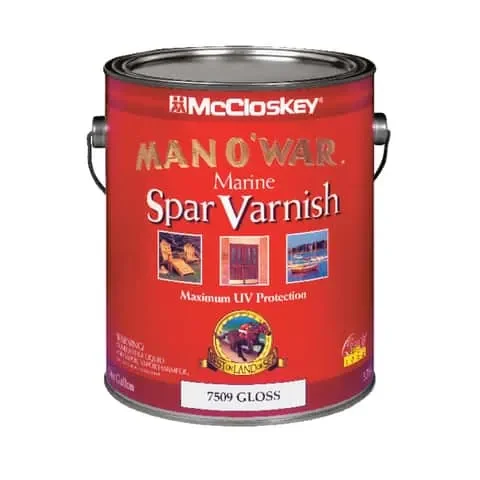 McCloskey Man O’ War Gloss Clear Oil-Based Marine Spar Varnish 1 gal