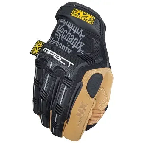 Mechanix Wear M-Pact Men’s Impact Gloves Black/Tan XL 1 pair
