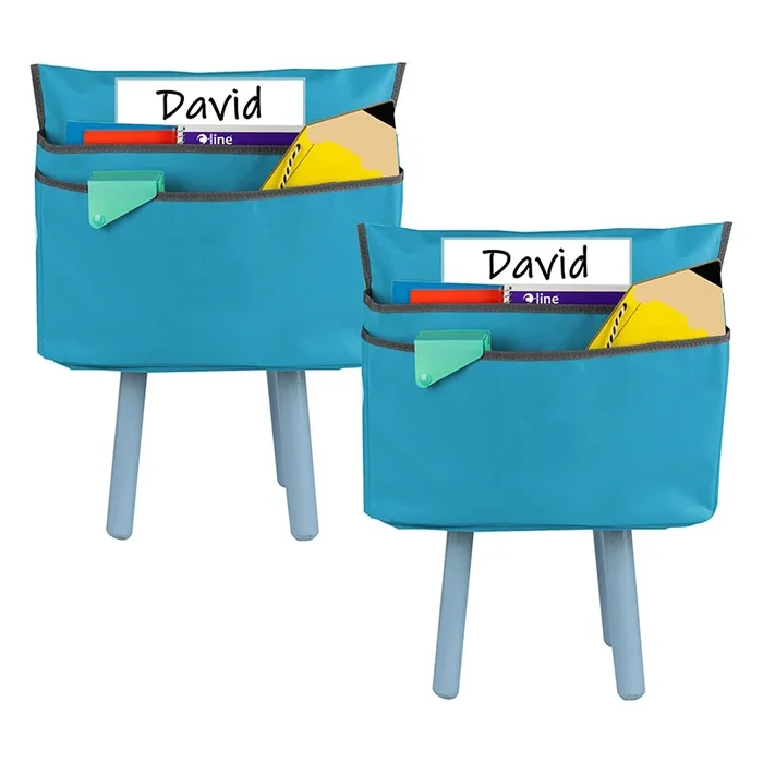 Medium Chair Cubbie™, 15″, Seaside Blue, Pack Of 2