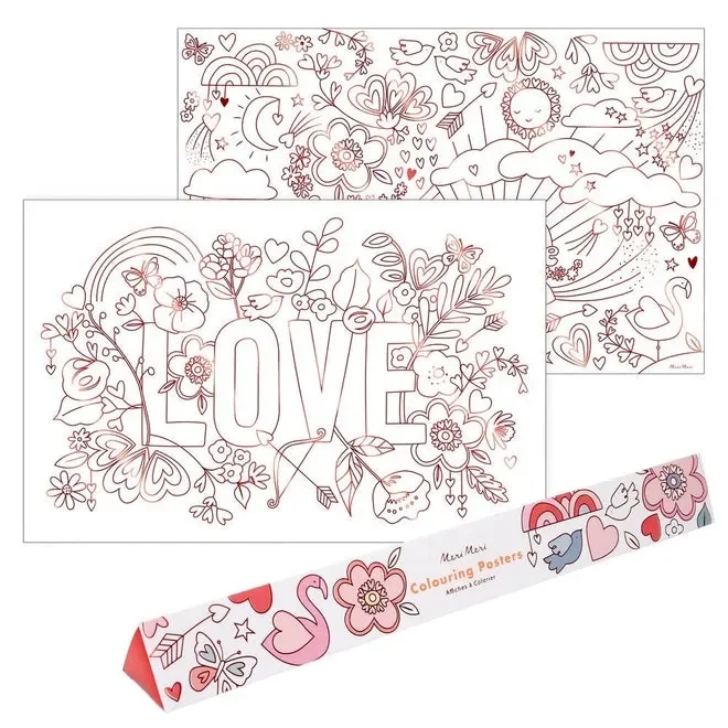 Meri Meri – Valentine Coloring Posters