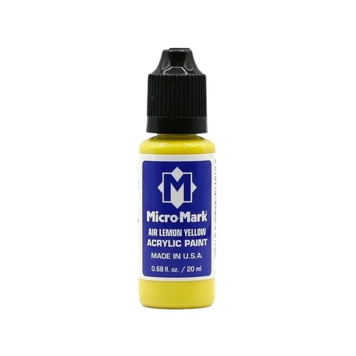 Micro-Mark Air Lemon Yellow Acrylic Paint, 20Ml