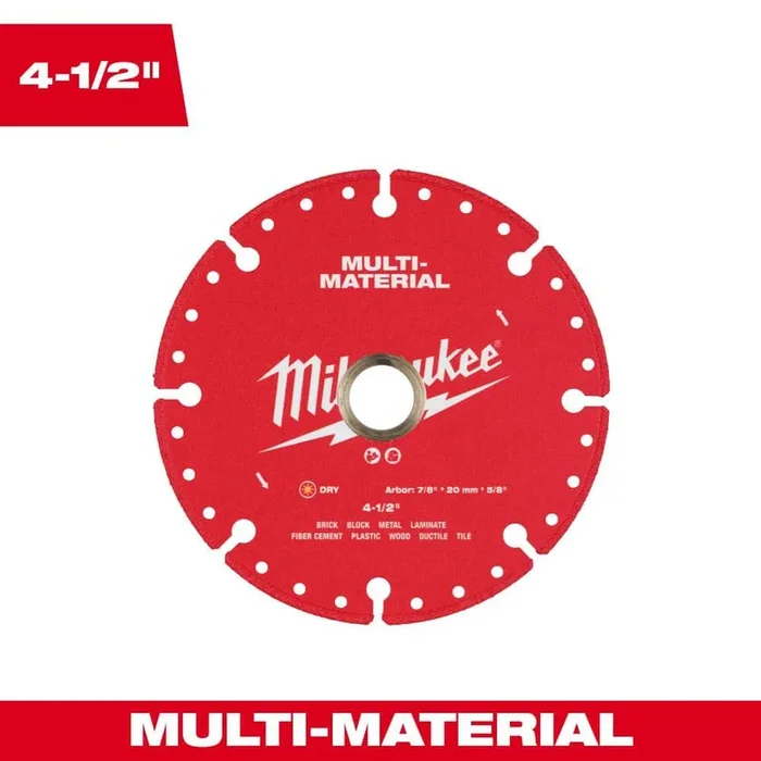 Milwaukee 4.5 in. Multi-Material Diamond Blade