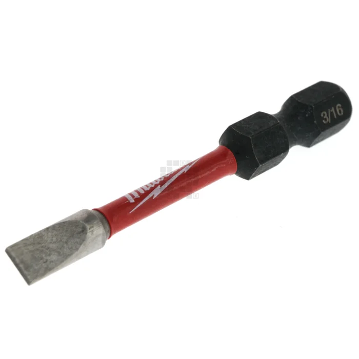 Milwaukee 48-32-4919 SHOCKWAVE 2″ Impact Slotted 3/16″ Power Bit, SL#8