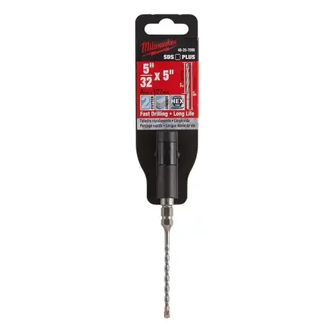 Milwaukee 5/32 in. X 5 in. L Carbide Rotary Hammer Bit SDS-Plus Shank 1 pc