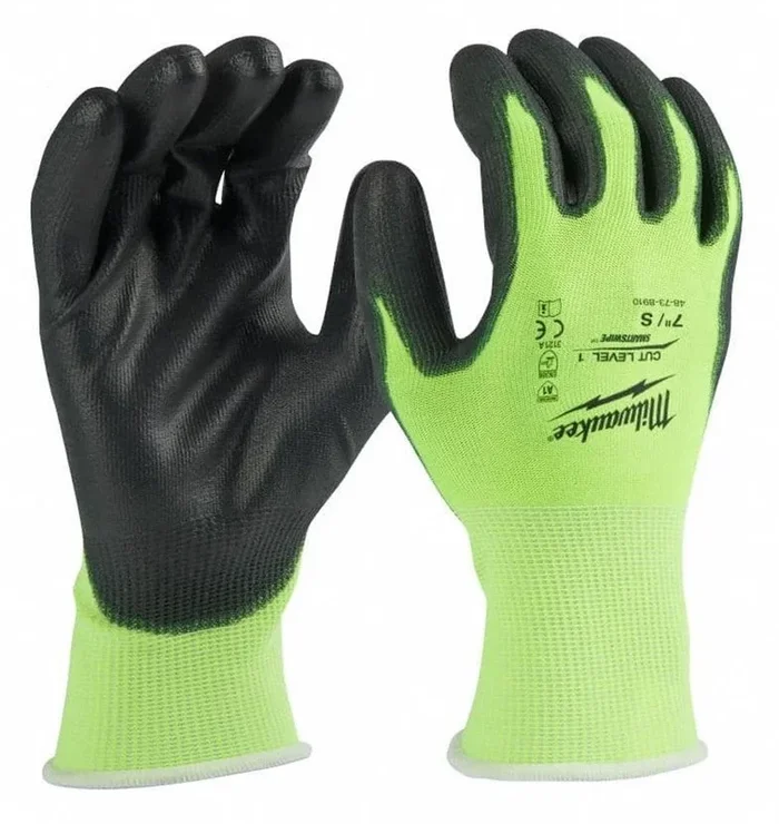 MILWAUKEE Polyurethane Palm Dipped Work Gloves – Small