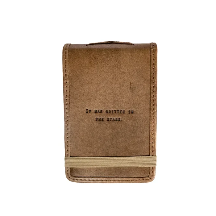 ***Mini It Was Written In The Stars Leather Journal – 4″x6″