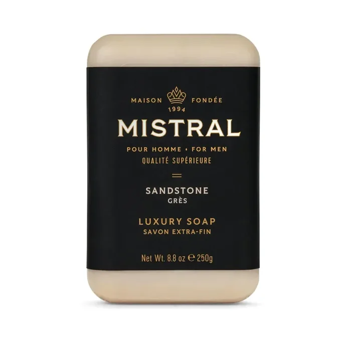 Mistral – Men’s Bar Soap – Sandstone
