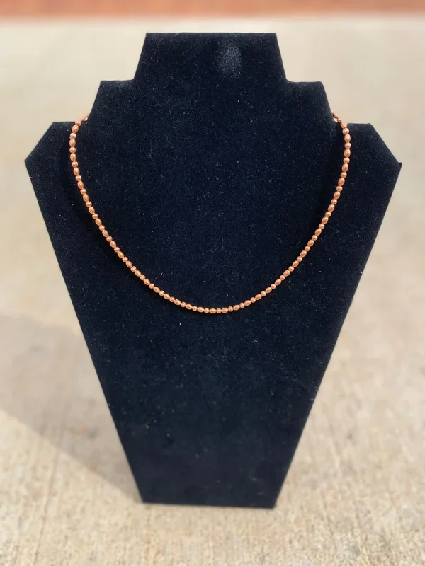 Mixed Shaped Copper Pearls Necklace