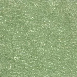 Miyuki Delica Seed Beads- 11/0- DB1404 TRANSPARENT PALE GREEN MIST