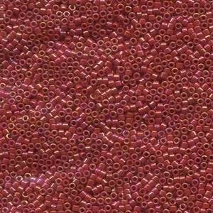 Miyuki Delica Seed Beads- 11/0- DB162 OPAQUE RED AB