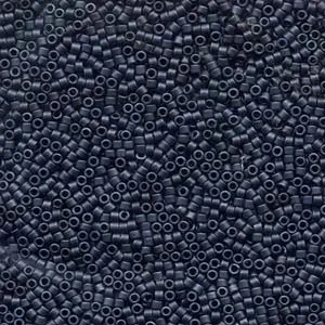 Miyuki Delica Seed Beads- 11/0- DB301 MATTE BLUE GREY