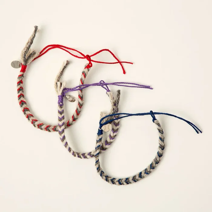 MLB Game Used Baseball Friendship Bracelets