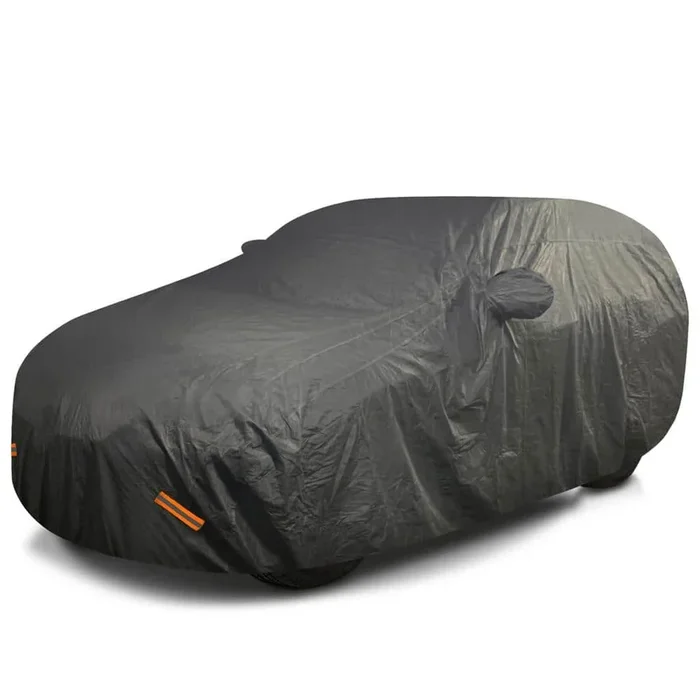 Mockins 190 in. x 75 in. x 72 in. Heavy-Duty Waterproof Car Cover – Thick 250g PVC Cotton Lined – Medium SUV Cover