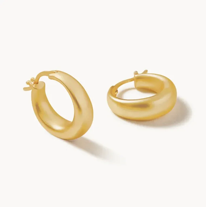 Mod Ballon Hoop Earrings