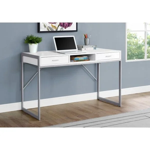 Modern Computer Desk with Storage Drawers – 48″L