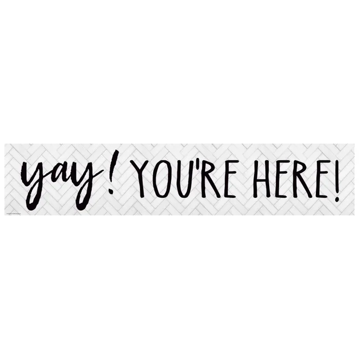 Modern Farmhouse Yay Youre Here Banner
