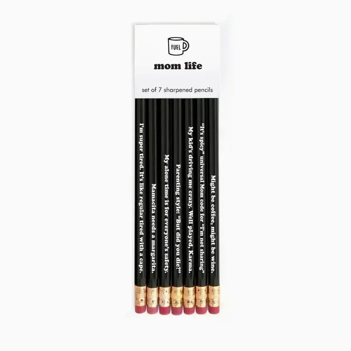 Mom Life Pencils Set of Seven Sharpened Pencils