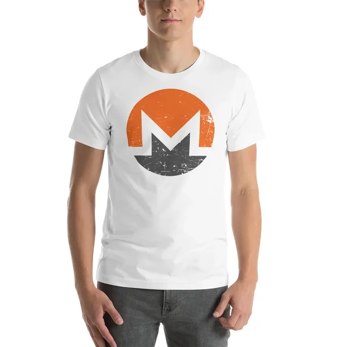 Monero Logo Vintage Short-Sleeve Unisex T-Shirt