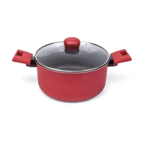 Moneta IUNO Riviera Aluminum Dutch Oven 8.5 in. 3 qt Red