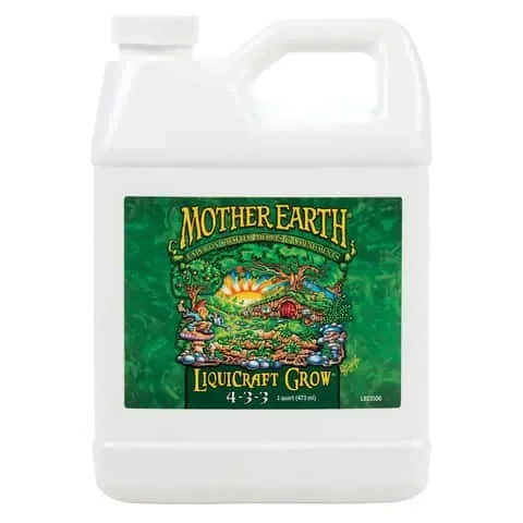 Mother Earth LiquiCraft Grow All Plant 4-3-3 Plant Fertilizer 1 qt