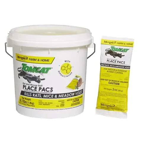 Motomco Tomcat Toxic Bait Station Pellets For Mice and Rats 4.1 lb