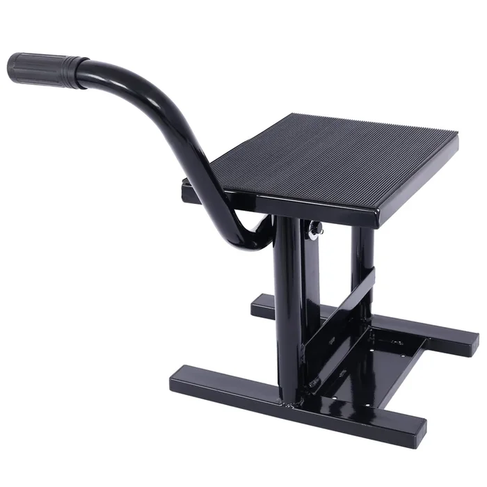Motorcycle Dirt Bike Stands And Lifts Jack Stand Steel Lift 11″ 16.5″ Adjustable Height 330 Lbs Load Capacity Heavy Duty Steel Black Black Steel