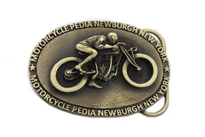 Motorcyclepedia Board Track Belt Buckle – V-Twin Mfg.