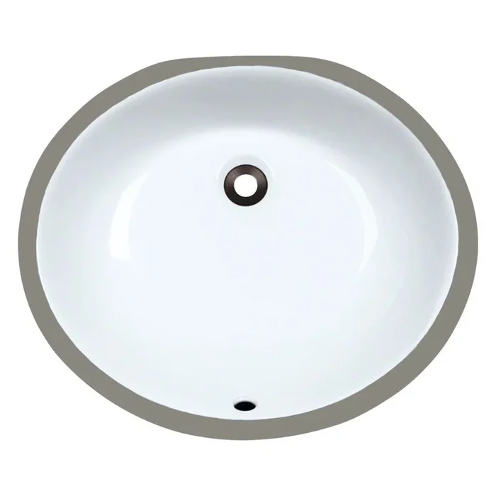 MR Direct Undermount Porcelain Bathroom Sink in White