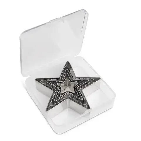 Mrs. Anderson’s Baking Silver Stainless Steel Star Cookie Cutters Set