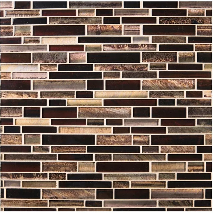 MSI Artista Interlocking 12 in. x 12 in. x 8 mm Glass Mesh-Mounted Mosaic Wall Tile (10 sq. ft. / case)