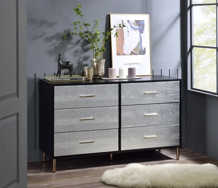 Myles Dresser, Black, Silver & Gold Finish