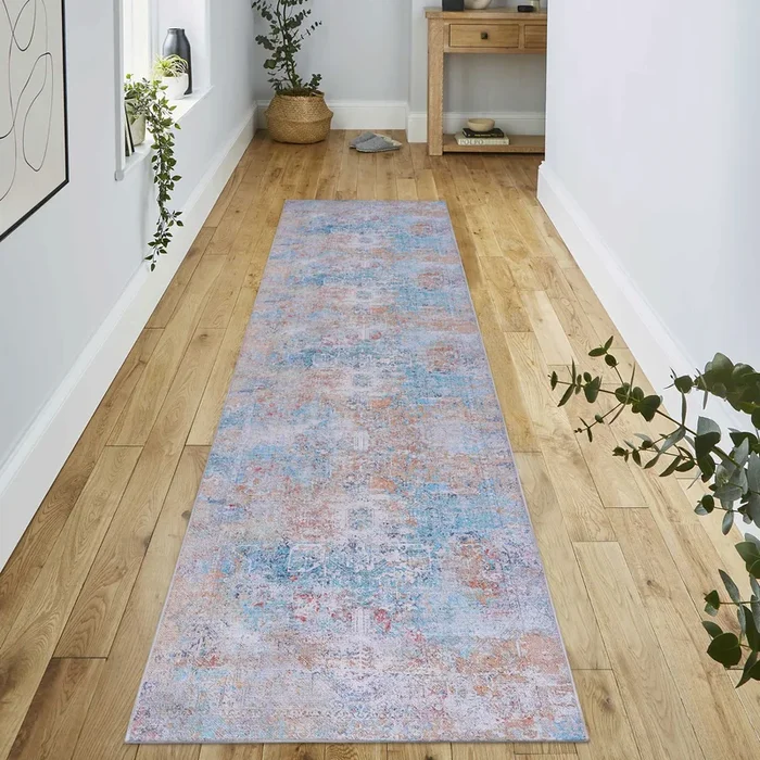 Naar Area Rug, Washable Rug, Low Pile, Non Slip, Non Shedding, Foldable, Kid & Pet Friendly Area Rugs For Living Room, Bedroom, Kitchen, Dining Room Rug Perfect Gifts, Yellow, 2’6” X 10′ Yellow Chenille Polyester