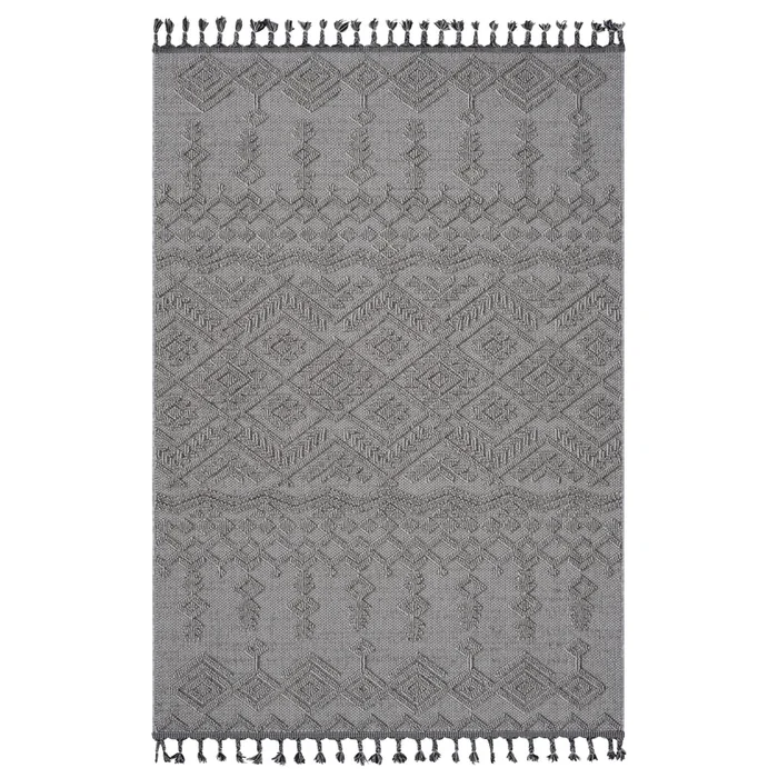 Naar Guros Collection 8X10 White White Traditional Indoor Outdoor Area Rug White Polypropylene