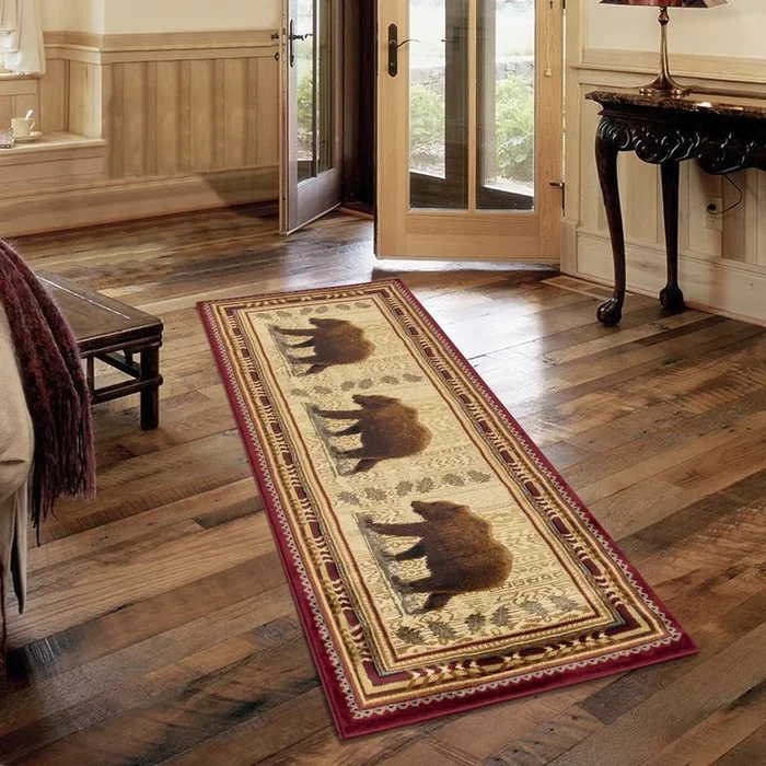 Nature’S Nest Gc Cbl3007 Multi 2 Ft. 7 In. X 7 Ft. 3 In. Lodge Area Rug Red Polypropylene