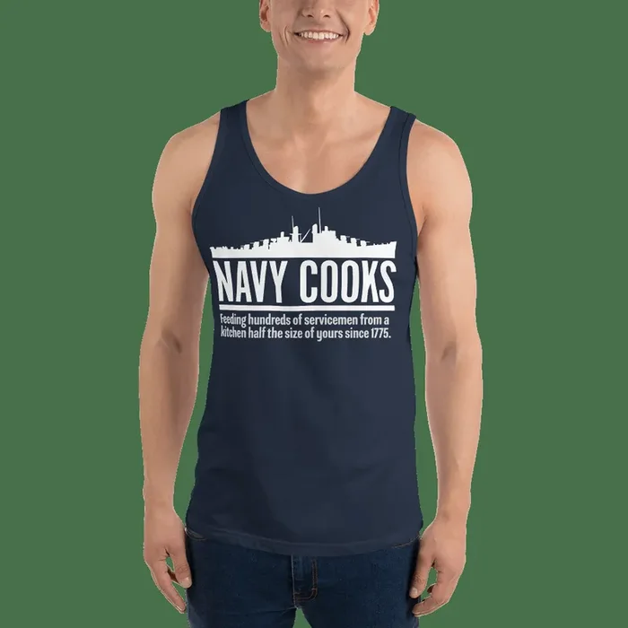 Navy Cooks Unisex Tank Top